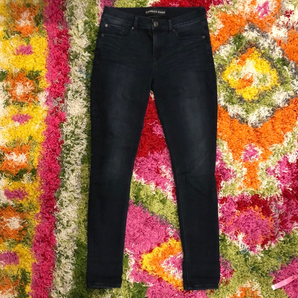 Express Mid-Rise Jean Leggings, size 6R